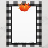 Herfst pompoen buffel geplakt gepersonaliseerd pap (Voorkant)