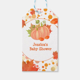 Herfst pompoen cadeau Label Cadeaulabel