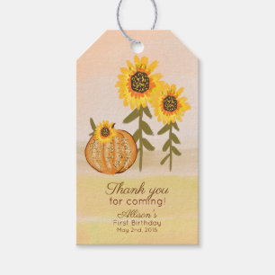 Herfst Pompoen Cadeau Tag Favor Tag Cadeaulabel