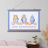 Herfst Pompoen Chinoiserie Ginger Jar Hangend Wandkleed (Slaapkamer)