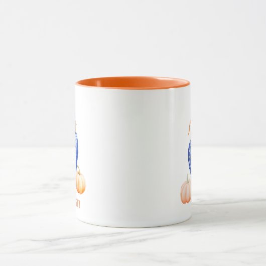 Herfst pompoen | Chinoiserie Ginger Jar Monogram Mok (Midden)