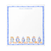 Herfst Pompoen Chinoiserie Ginger Jar Notitieblok (Voorkant)