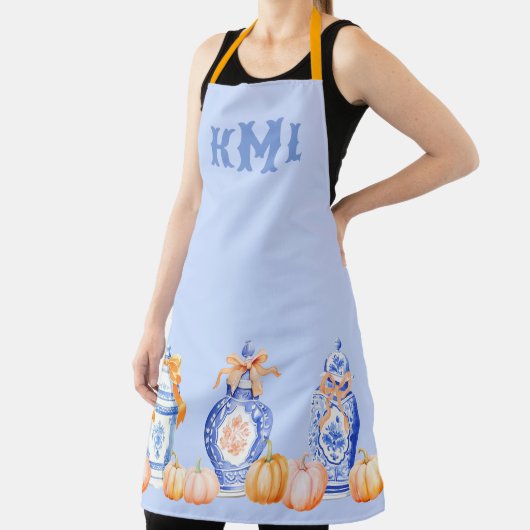 Herfst Pompoen Chinoiserie Ginger Jar Schort (Insitu)