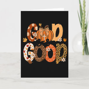 Herfst Pompoen Christelijk Thanksgiving Geloof God Kaart