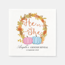 Herfst Pompoen Cocktail Papieren servetten