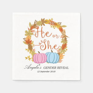 Herfst Pompoen Cocktail Papieren servetten