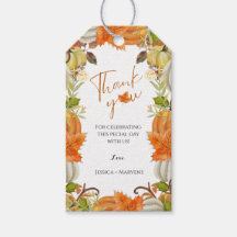 Herfst pompoen dank u bruiloft