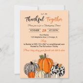herfst pompoen dankbaar samen kaart (Voorkant)