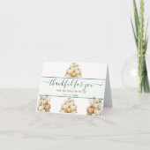 Herfst pompoen dankbaar voor je Thanksgiving feest Bedankkaart (Voorkant)