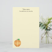 Herfst pompoen elegant briefpapier (Staand voorkant)
