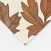 Herfst Pompoen en Blad Naadloos Patroon Fleece Deken (Hoek)