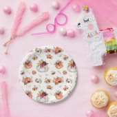 Herfst pompoen en bladeren papieren bordje (Feest)