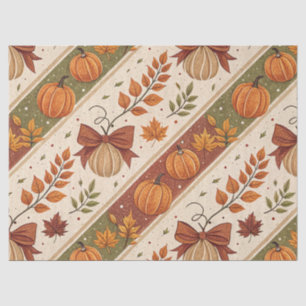 Herfst Pompoen en Bladeren Val Patroon Tissuepapier