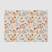 Herfst Pompoen en Bloemen Herfst Decoupage Tissuepapier (Voorkant)