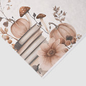 Herfst Pompoen en Bloemen Herfst Decoupage Tissuepapier (Detail)