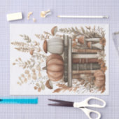 Herfst Pompoen en Bloemen Herfst Decoupage Tissuepapier (Craft)