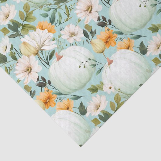 Herfst Pompoen en Bloemen Herfst Decoupage Tissuepapier (Detail)