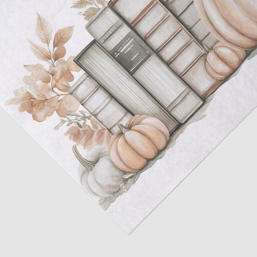 Herfst Pompoen en Bloemen Herfst Decoupage Tissuepapier (Detail)