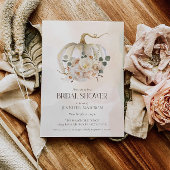 Herfst Pompoen en Bloemen Vrijgezellenfeest Kaart