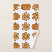 Herfst Pompoen en Daisy Pattern Bad Handdoek (Handdoek)