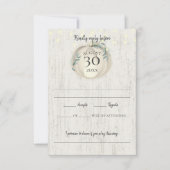 Herfst pompoen en groen reactie RSVP kaartje (Voorkant)