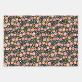 Herfst pompoen en Jack-o'-lantaarn Set van drie Inpakpapier Vel (Voorkant)