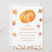 Herfst Pompoen Feest Uitnodiging (Voorkant)