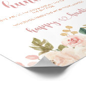 Herfst Pompoen Fopspeen Hunt Baby shower Spel Post Poster (Hoek)