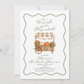 Herfst pompoen Fris van de markt Bruidsdouche Kaart (Voorkant)