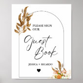 Herfst pompoen Gelieve te ondertekenen ons bord va Poster (Voorkant)