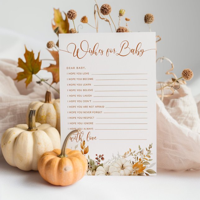 Herfst pompoen Genderneutrale wensen voor baby (Creator heeft geüpload)