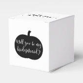 Herfst pompoen gepersonaliseerd bruidsmeisje voors bedankdoosjes (Voorkant Zijde)