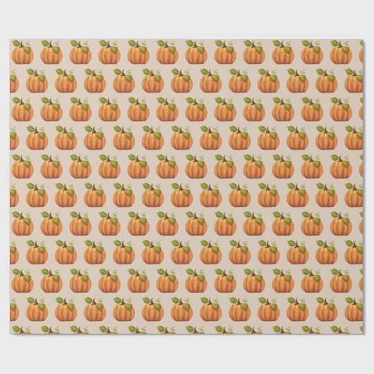 Herfst pompoen geschenkverpakking Halloween Thanks Cadeaupapier (Vlak)