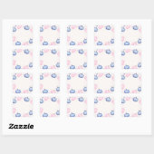 Herfst Pompoen Geslacht Onthulling Stickers Roze B (Vel)