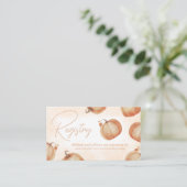 Herfst Pompoen Gift Registry Informatiekaartje (Staand voorkant)