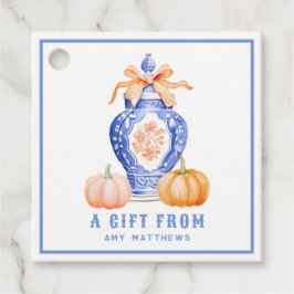 Herfst pompoen | Ginger Jar gepersonaliseerd Bedankjes Labels