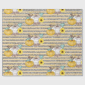 Herfst Pompoen Glitter Herfst Cadeaupapier (Vlak)