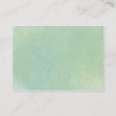 Herfst pompoen groen Baby shower raden hoeveel Informatiekaartje (Achterkant)