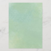 Herfst pompoen groen gouden Baby shower wensen voo Advieskaart (Achterkant)