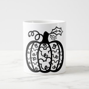 Herfst pompoen grote koffiekop