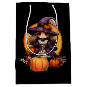 Herfst pompoen heks medium cadeauzakje (Voorkant)