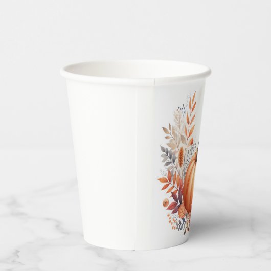 Herfst pompoen herfst Baby shower Papieren Bekers (Rechts)