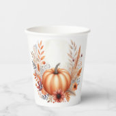 Herfst pompoen herfst Baby shower Papieren Bekers (Voorkant)