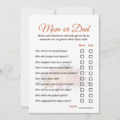 Herfst Pompoen Herfst BabyShower Raad Wie Game Kaa Kaart (Voorkant)