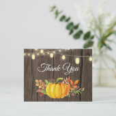 Herfst Pompoen Herfst Dank Je Kaart (Staand voorkant)