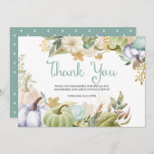 Herfst Pompoen Herfst Dankkaart Bedankkaart (Voorkant / Achterkant)