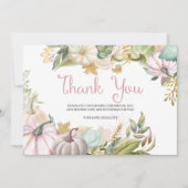 Herfst Pompoen Herfst Dankkaart Bedankkaart (Voorkant)