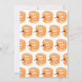 Herfst Pompoen Herfst Eerste Verjaardag Rustiek Ho Kaart (Achterkant)