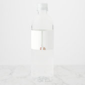 Herfst pompoen Herfst in liefde Waterfles Etiket (Achterkant)