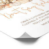 Herfst Pompoen Herfst in Liefde Zeg niet Baby Poster (Hoek)